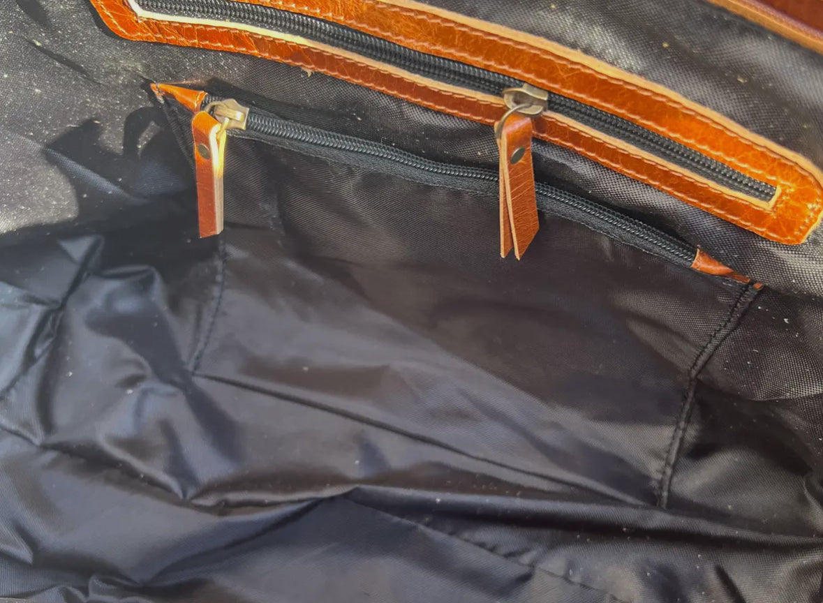 Equestrian Snaffle Bit Leather Bag